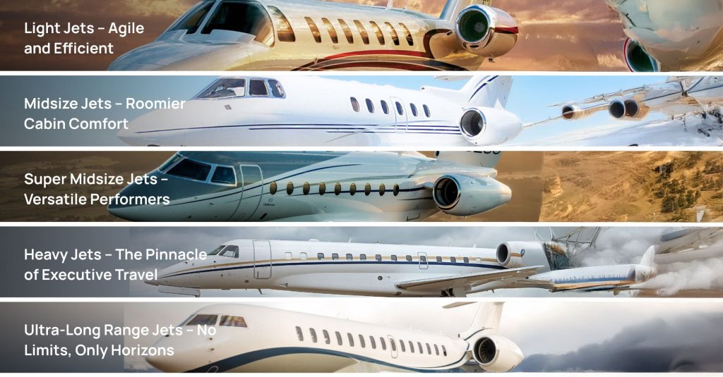 Phân biệt các loại máy bay phản lực tư nhân - Boss Private Jet