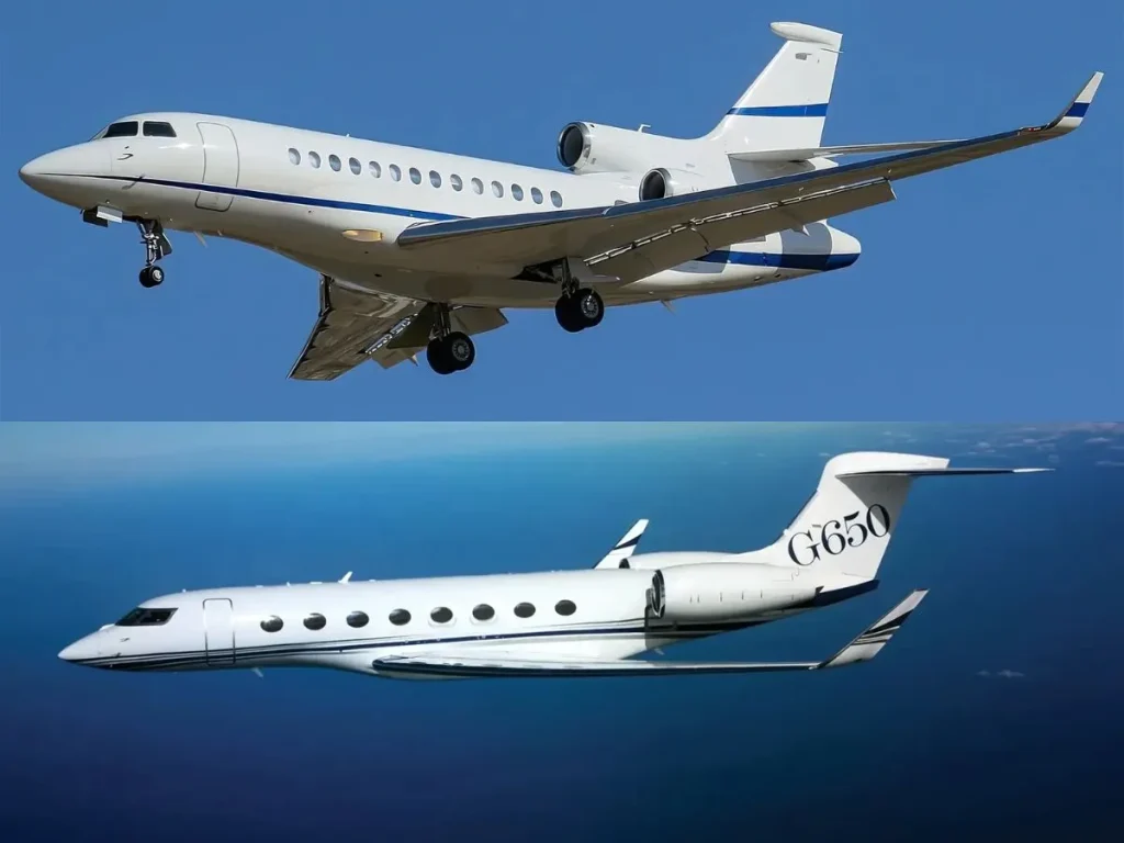 Falcon 7X vs Gulfstream G650ER
